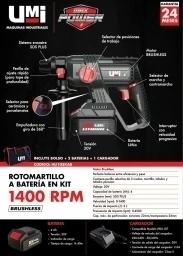 ROTOMARTILLO BAT 20 v KIT "UMI"