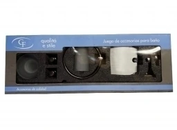 SET ACCESORIOS BAÑO 6 pzas "CF"