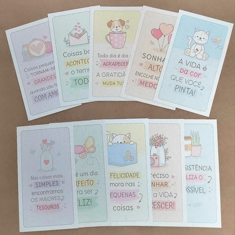 Papel de Carta Coleção Slim 20 unidades | FRASES