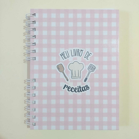 Livro de Receitas MINHAS RECEITAS 15x21 Rosa 255 Páginas