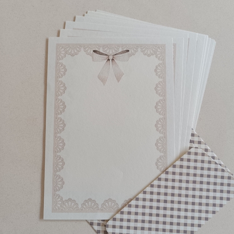 Papel de Carta Coleção RENDA-SE com Envelope 10 unidades | RETÂNGULO - comprar online