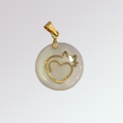 Pingente Amo gatos- Madrepérola e banho de ouro (cópia) - comprar online