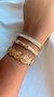 Bracelete Folheado a Ouro cravejado - comprar online