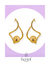 Brinco Folheado a Ouro 18k Gota Com Borda Vazado - comprar online