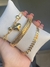 Pulseira Folheada a Ouro 18k Dois Fios com Esferas e Coração - comprar online