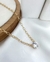 Colar ponto de luz, Corrente Elos com Pedra de Zircônia - OURO AZUL TIFFANY