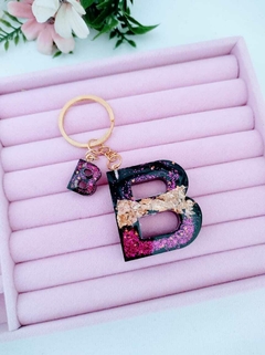 chaveiro personalizado letra b