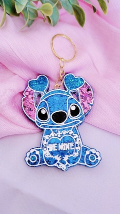 Chaveiro Stitch de Resina