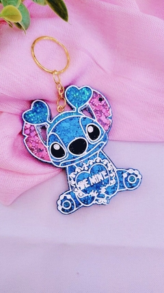 Chaveiro Stitch de Resina