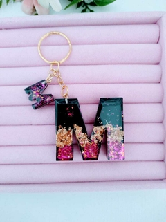 chaveiro personalizado letra m 