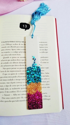 Marca-Página Abstrato: Cores que Dançam no Papel