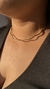 Choker Aro ondulado premium dourado - comprar online