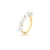 Anel 5 Pérolas Alessandra Banhado a Ouro 18k - comprar online