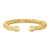 Bracelete Trabalhado Anastásia com Detalhes Cravejados Banhado a Ouro 18k - comprar online