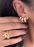 Trio Helena de Argolas Abauladas Lisas Banhadas a Ouro 18k - comprar online