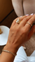 Anel Laura com Cristais Redondos Banhado a Ouro 18k - comprar online