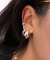 Argola Oval Lisa Banhada a Ródio Branco - comprar online