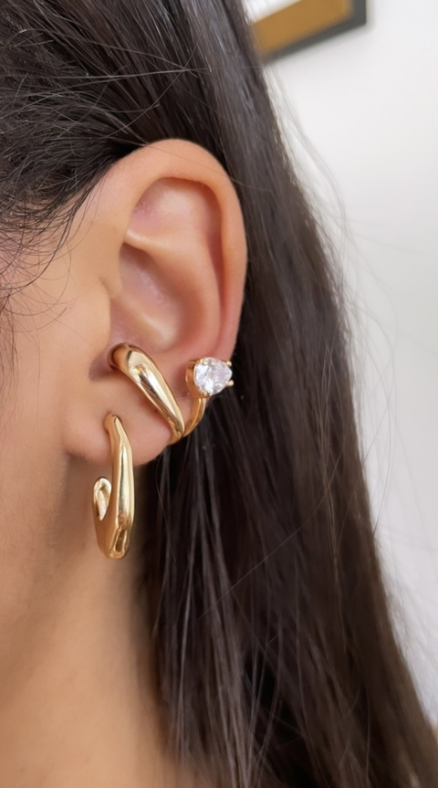 Piercing fake Bia Aro Largo e Zircônia - comprar online