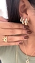 Trio Manuela de Argolas Triangulares Banhadas a Ouro 18k - comprar online
