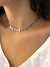Choker Jade com Pingentes Triângulos Banhada a Ródio Branco - comprar online