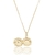 Colar com Pingente Resinado Verde no Banho de Ouro 18k - comprar online