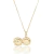 Colar com Pingente Resinado Verde no Banho de Ouro 18k - comprar online