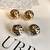 Brinco Alessandra Bolar P Martelada Banhado a Ouro 18K
