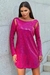 Vestido Curto Paetê Pink