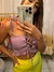 Cropped Babado Lilás na internet