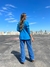 Blazer Alongado Azul Petróleo - comprar online