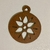 MARCADOR DE ERVA EM MDF 3MM - FLOR GOTAS