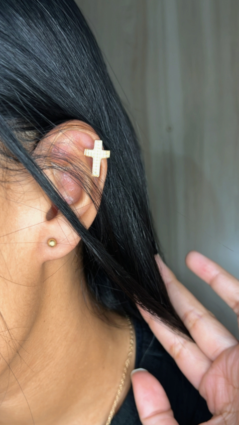 Brinco bolinha lisa - Biju