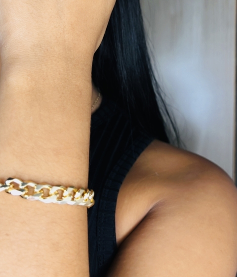 Pulseira Corrente texturizada Biju