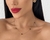 Colar folheado a ouro 18k inspiração Virginia
