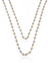 Colar Duplo Folheado a Ouro 18k Com Mini Pérolas - comprar online