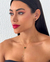 Conjunto Colar e Brinco Folheado a Ouro 18k Borboleta com Resina