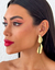 Brinco Folheado a Ouro 18k e Prata Gota lisa