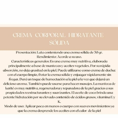 Crema corporal solida - comprar online