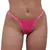 CALCINHA FIO DENTAL ROSA NEON RENDA FRASES COM STRASS TALLYTA