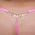 CALCINHA FIO DENTAL ROSA NEON RENDA FRASES COM STRASS TALLYTA na internet