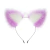 KIT RABO POMPOM COM TIARA DE ORELHAS GRAMPOS DE SEIOS E GARGANTILHA LILÁS GENERAL IMPORT - comprar online