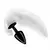 PLUG ANAL DE METAL COM RABO ARTIFICIAL HARD - comprar online
