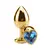 PLUG ANAL CORAÇÃO DOURADO MÉDIO GENERAL IMPORT - comprar online