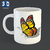 Caneca em 3D, temas variados. - comprar online