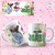 Caneca Feliz dia das mães verde