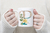 Caneca Alfabeto floral glitter - comprar online