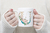 Caneca Alfabeto floral glitter