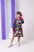 Vestido Inverno Preto Estampado