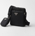 Bolsa de ombro em Saffiano e Re-Nylon - comprar online