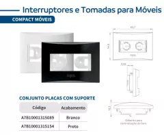 PLACA IRIEL C/ SUPORTE BRANCO BRVC 573052 - SOPRANO - comprar online